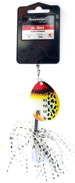 Dr. Skirt Heavy Spinner 27gr Blade #7 -Spro Winkel Rozemeijer Dr Skirt heavy Spinner 27 gram Speckled Red Head 64101