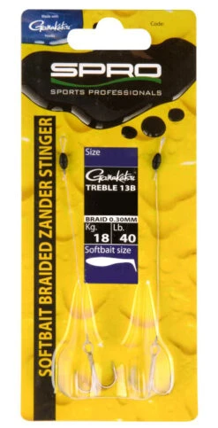 Spro Softbait Braided Zander Stinger 40Lbs 2pcs