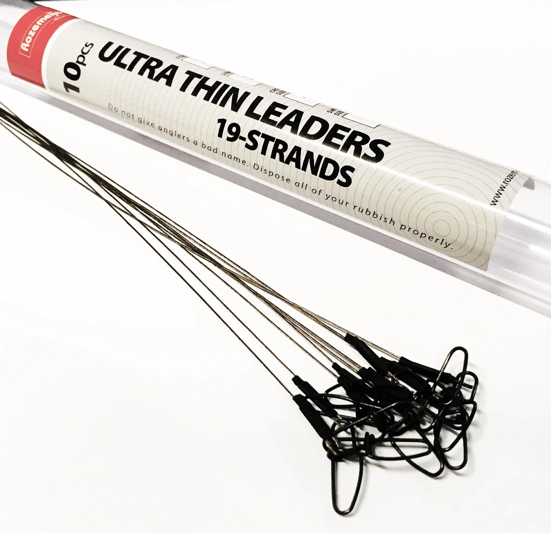 Rozemeijer Ultra Thin Leaders 19 Strand 30lb 30cm 10pcs 3 Rozemeijer Ultra Thin Leaders 19 Strand 30lb 30cm 10pcs